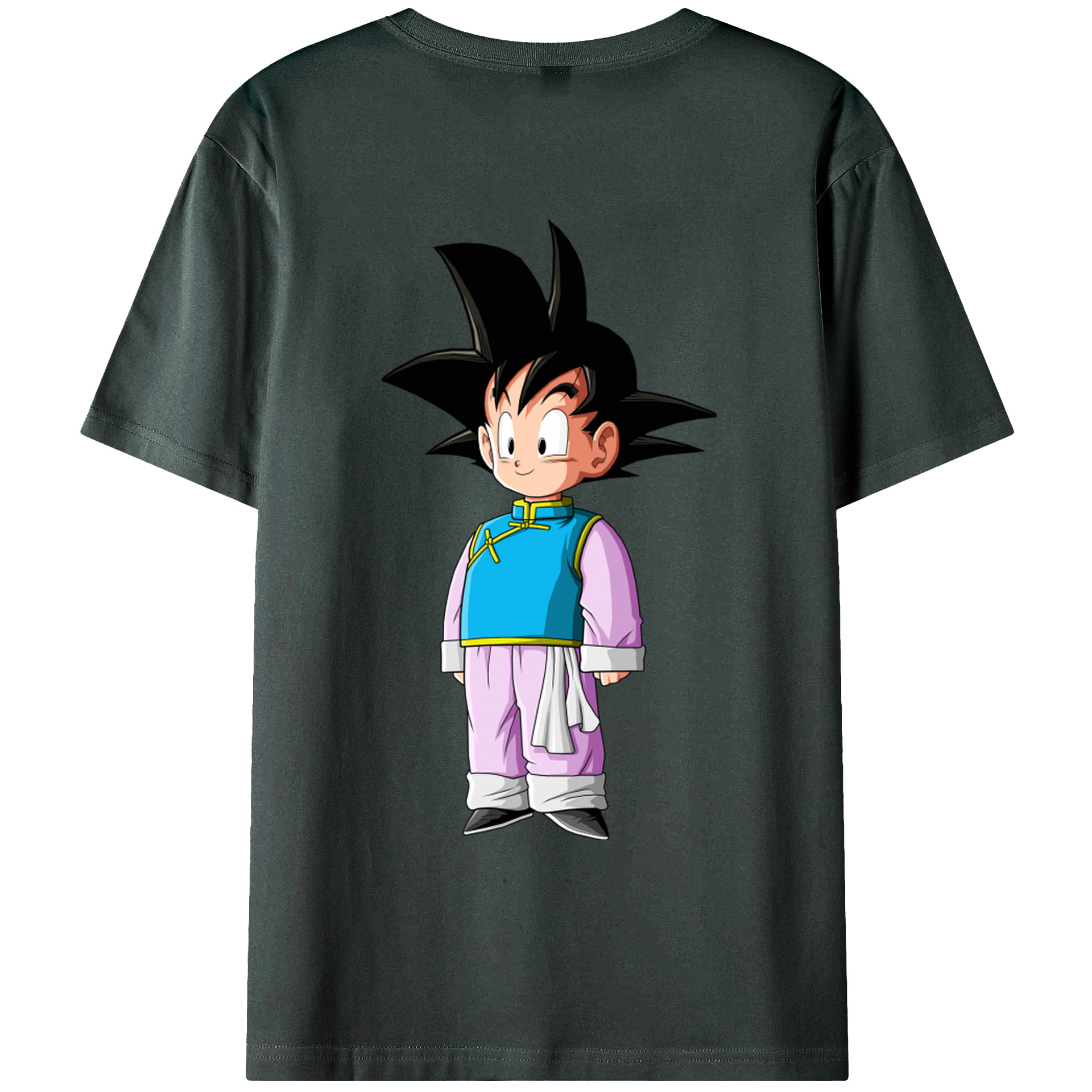 （画像用） ドラゴンボール 孫悟空（そん ごくう）Son Goku カカロット DRAGON BALL Kakarotto 綿100％ メンズ半袖Tシャツ（バックプリント） 通気性